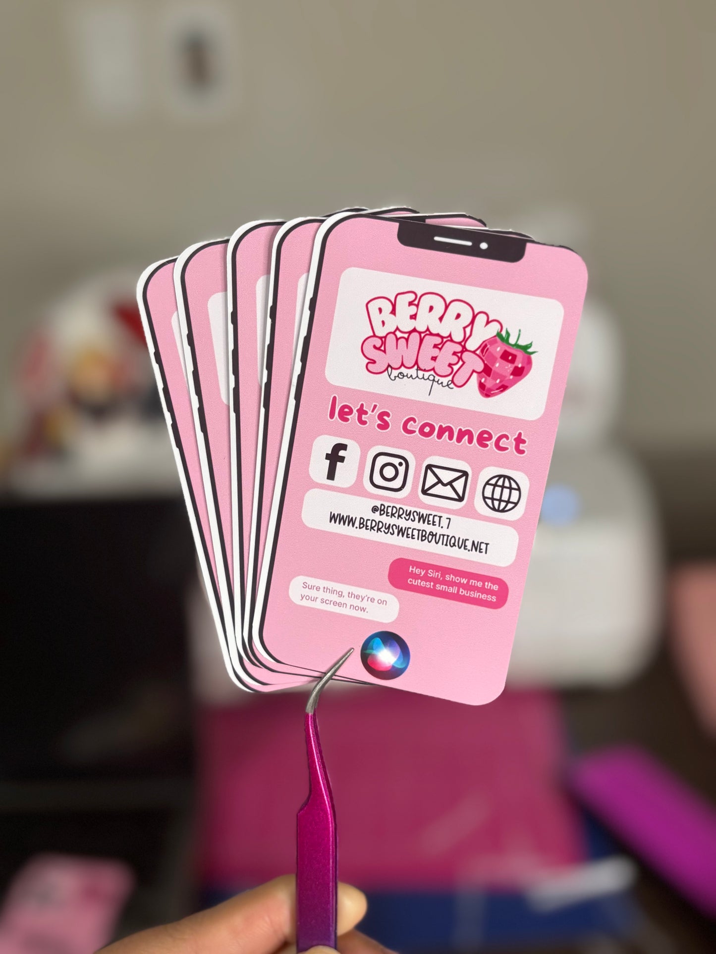 iPhone business cards