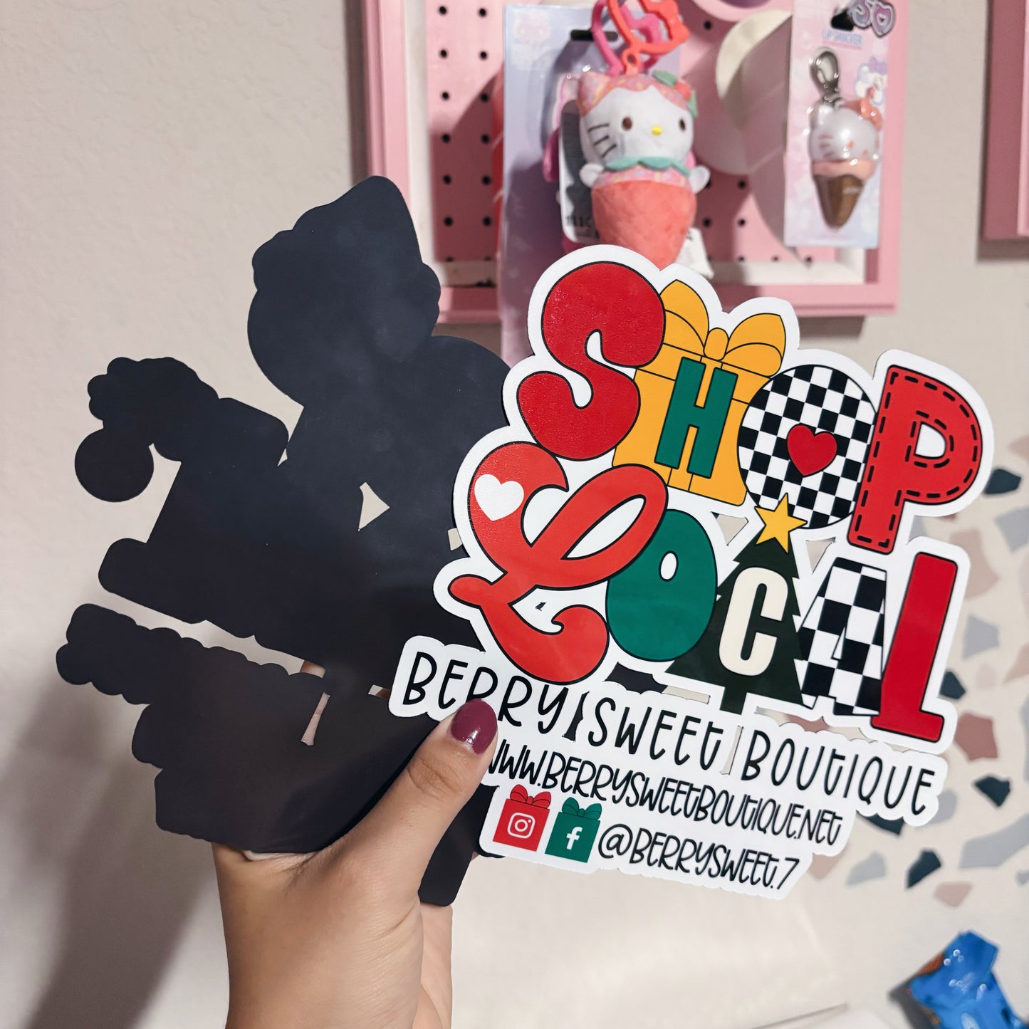 Custom Christmas Business Magnet