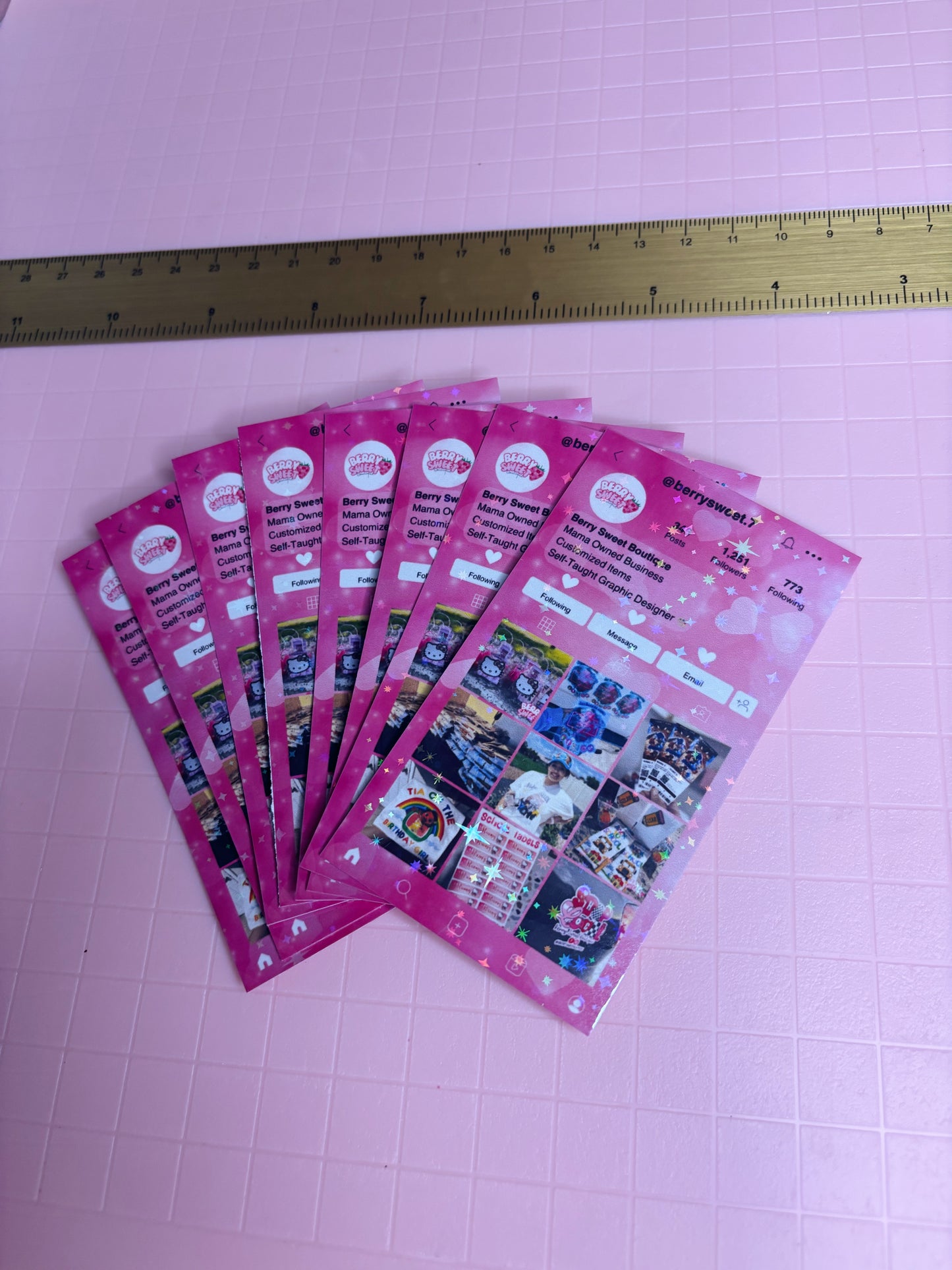 Instagram business cards