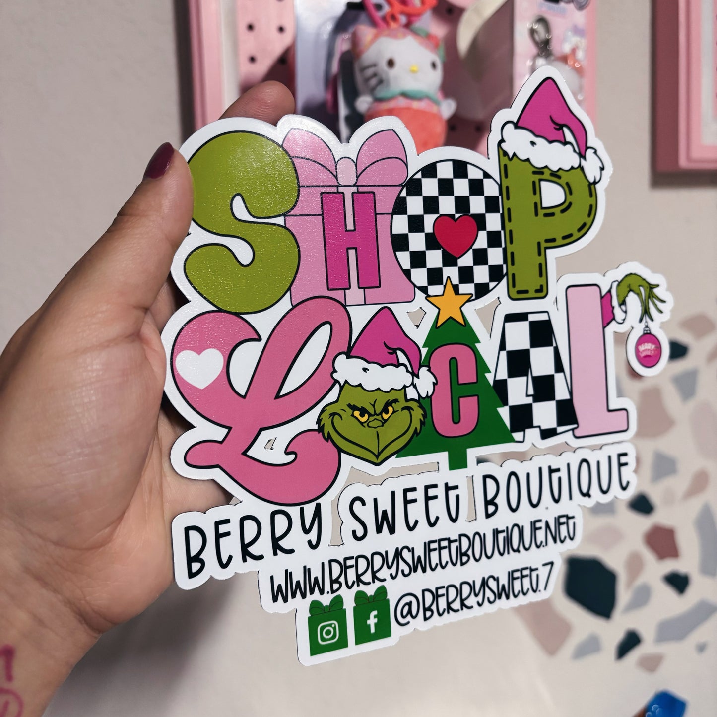 Custom Christmas Business Magnet