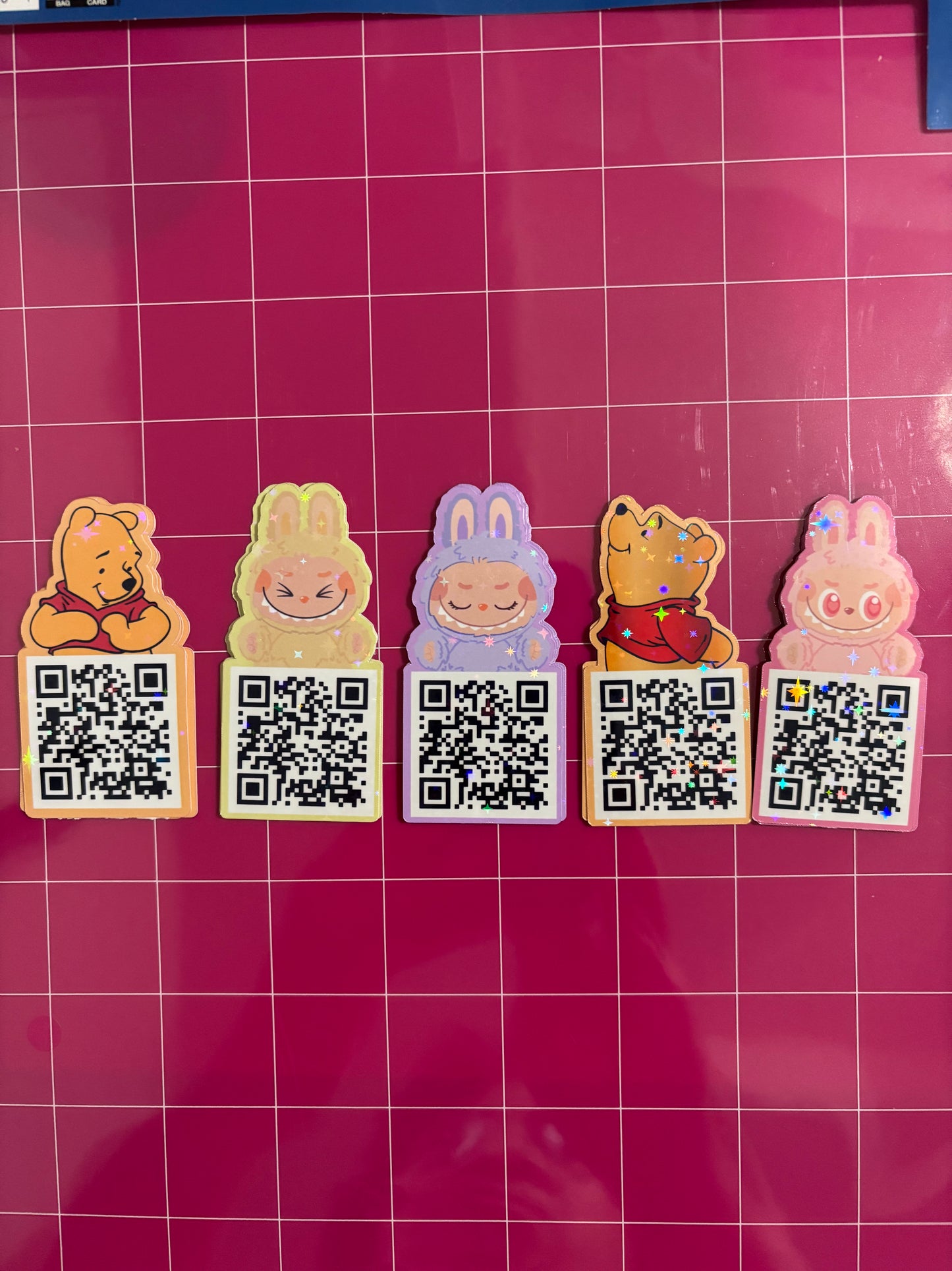 Character QR stickers