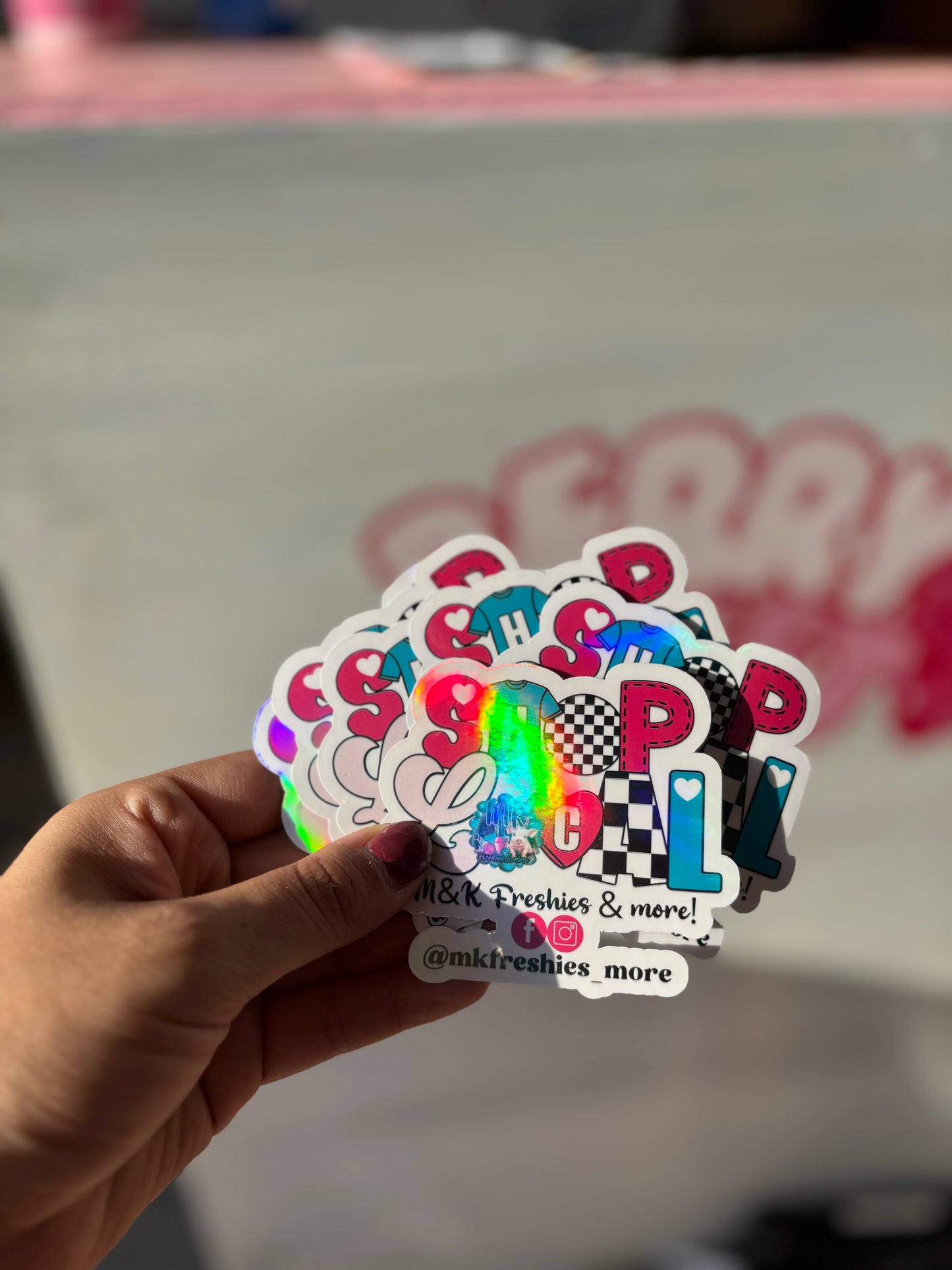 Shop Local Business Stickers (Holographic)