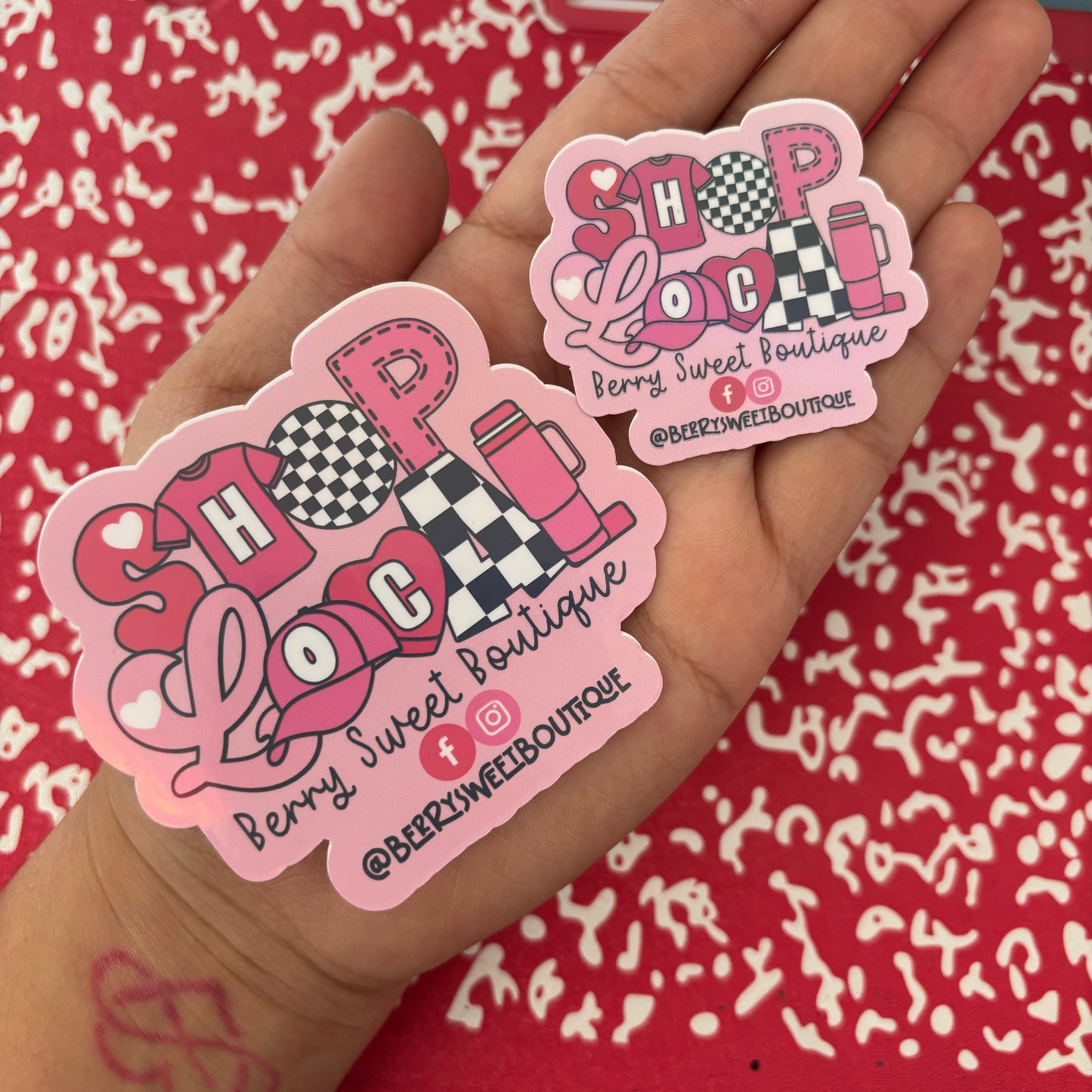 Shop Local Business Stickers (Holographic)