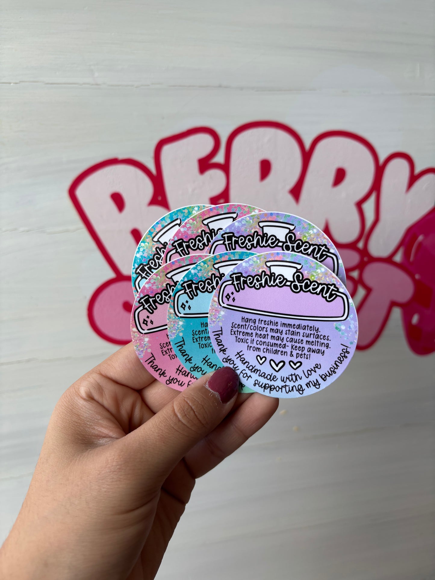 Freshie Scent and Care Stickers