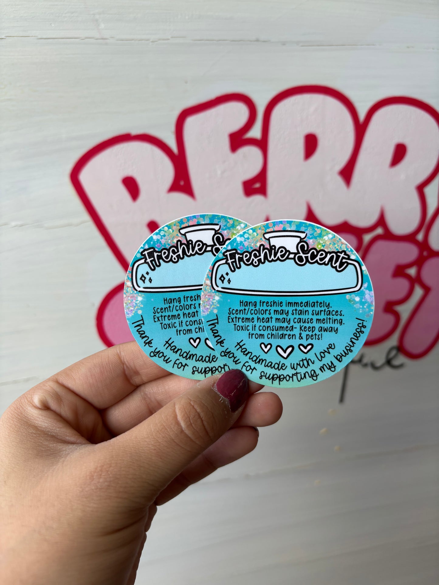 Freshie Scent and Care Stickers