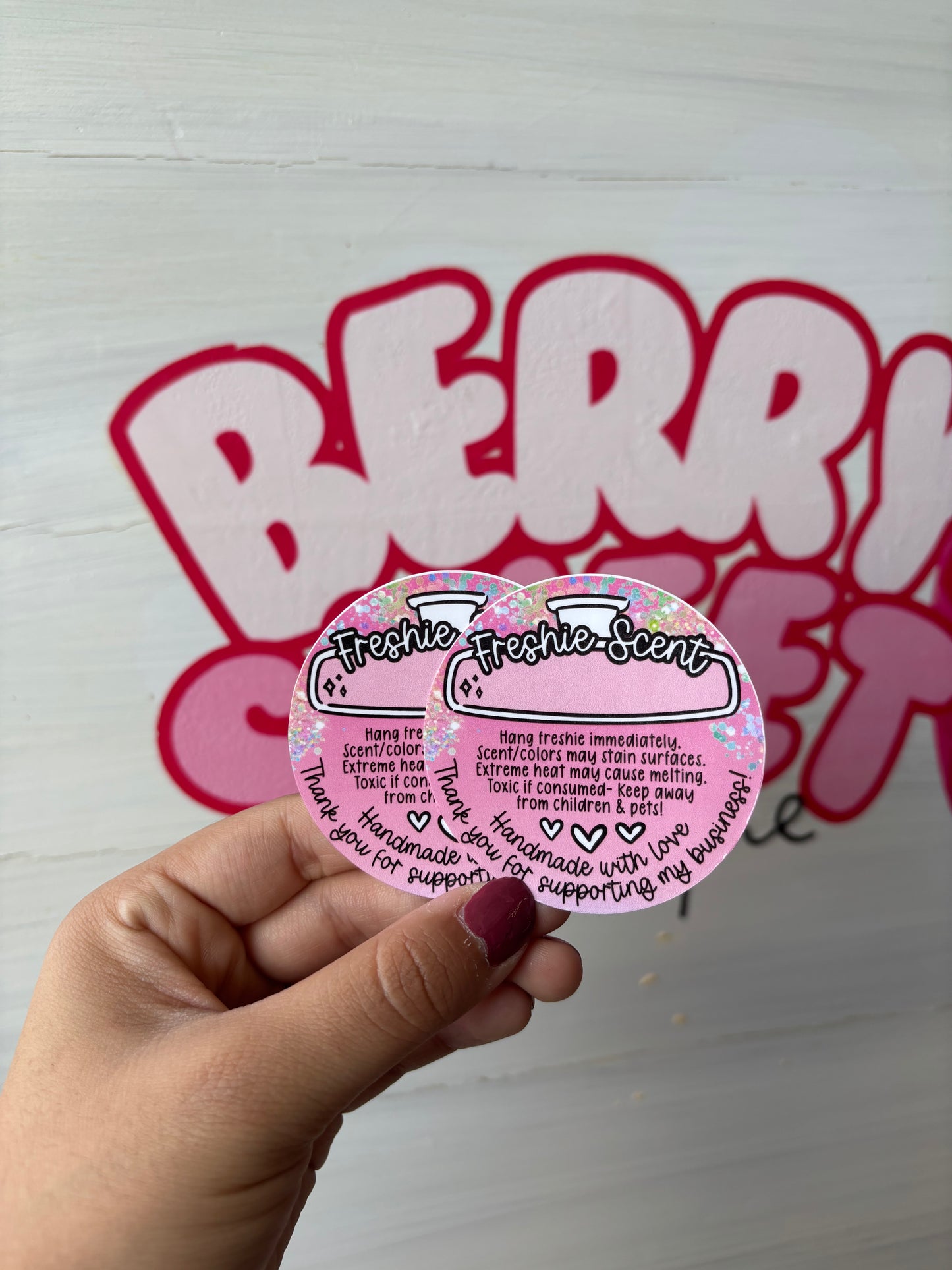 Freshie Scent and Care Stickers