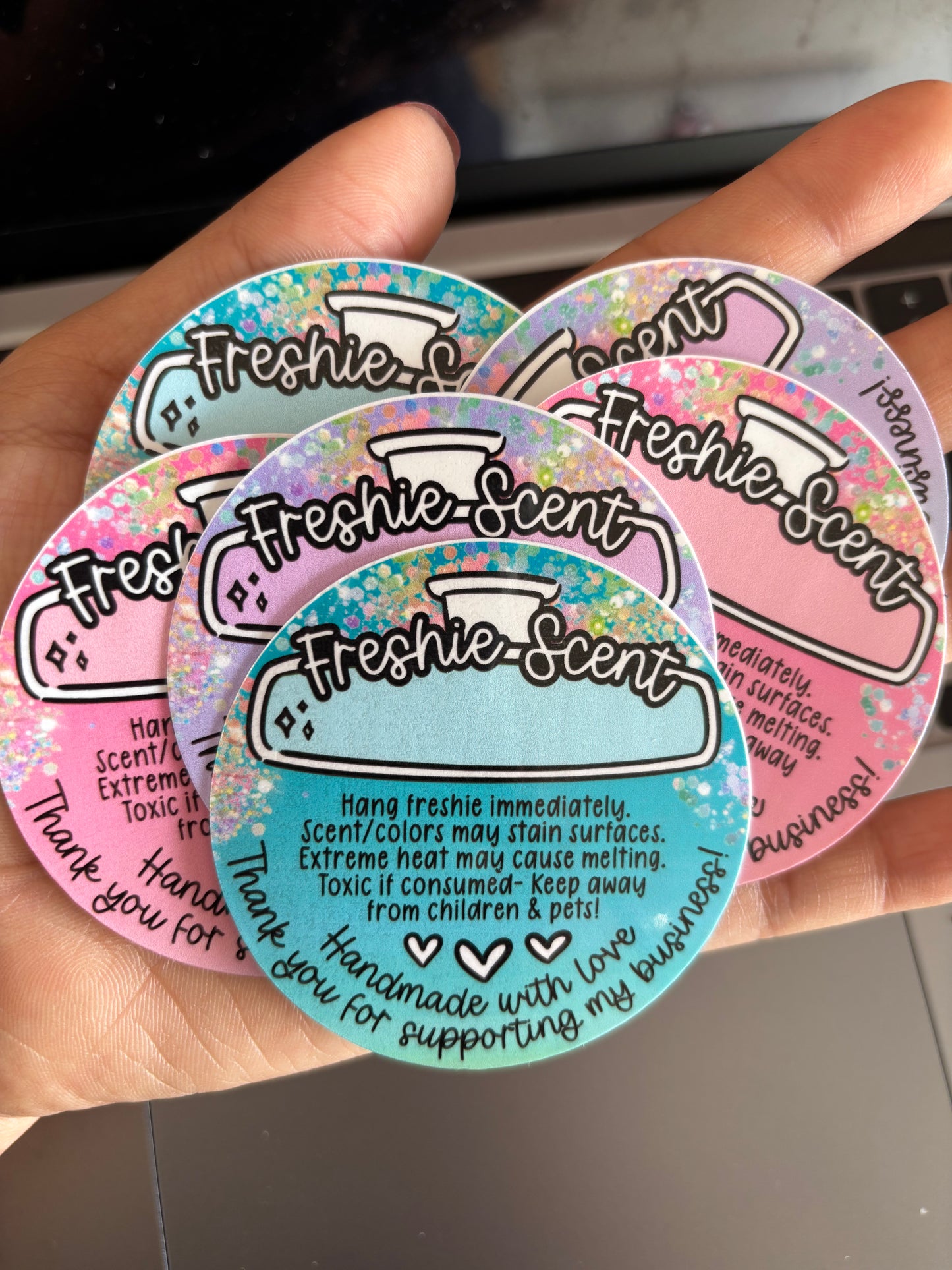 Freshie Scent and Care Stickers
