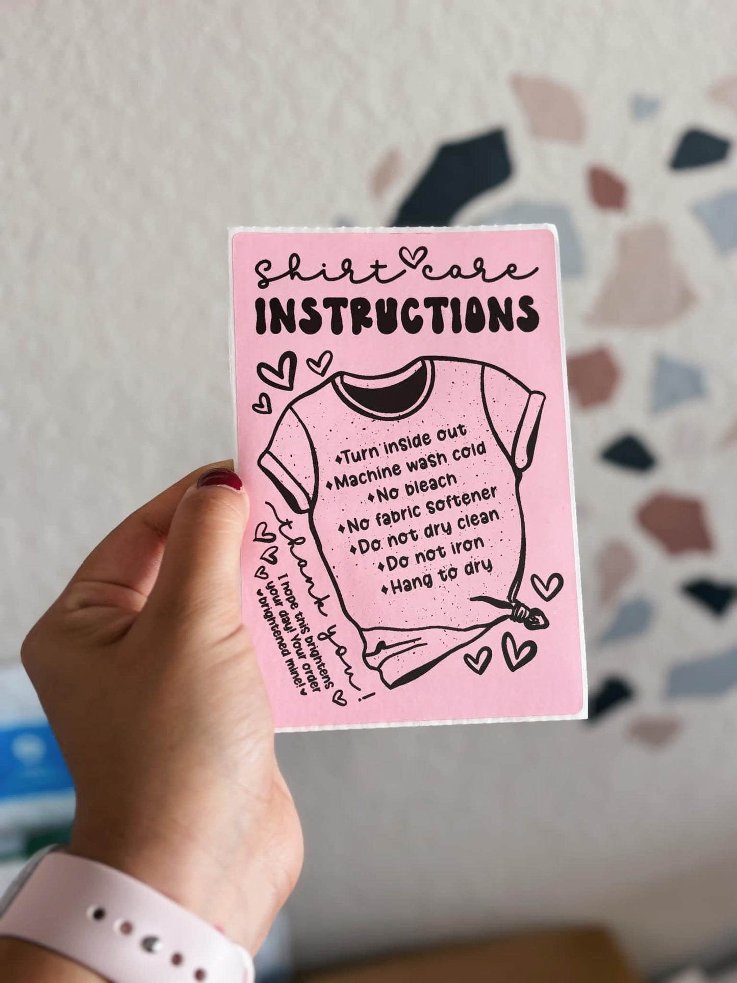 Shirt Care Labels