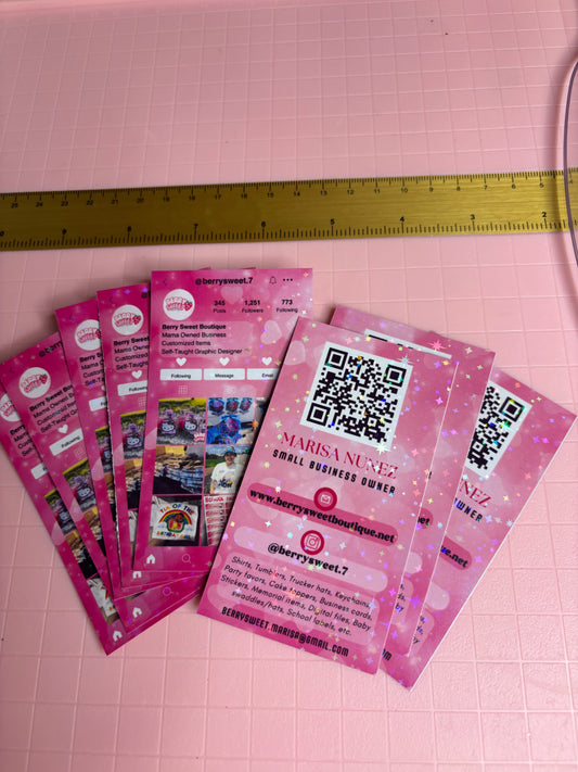Instagram business cards