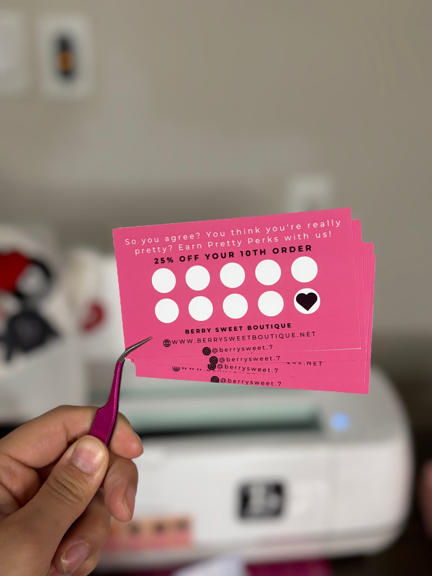 Loyalty reward cards