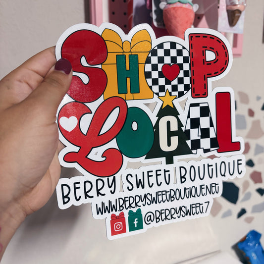 Custom Christmas Business Magnet