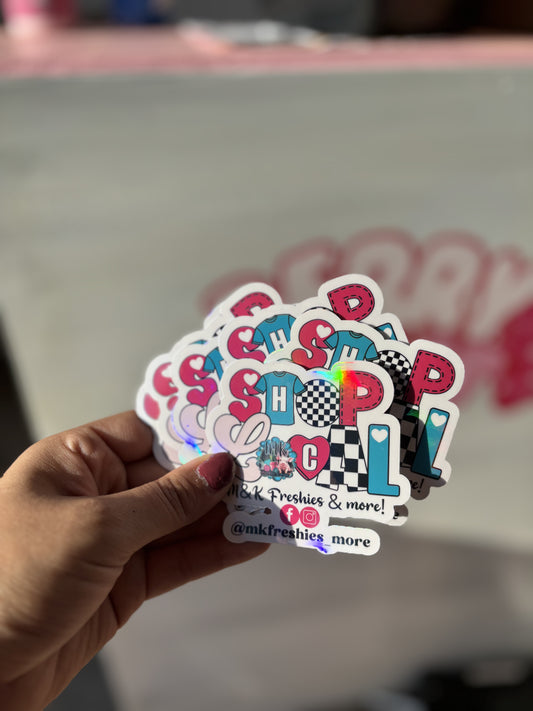 Shop Local Business Stickers (Holographic)